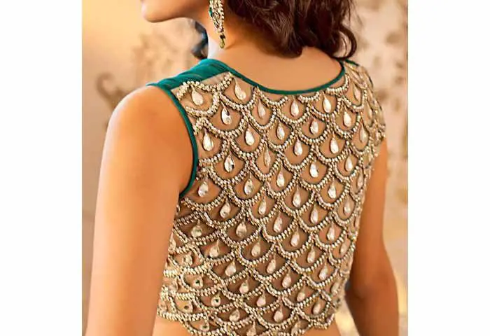 Image result for royal embroidered back blouse design