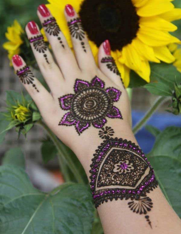 20 Beautiful Glitter Mehndi Designs for Every Occasion