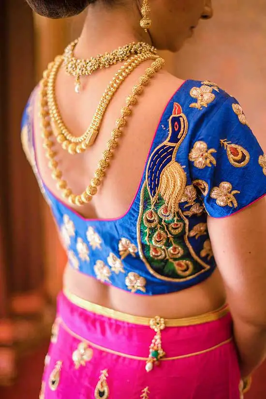 Stunning use of embroidery through hand embroidered tape