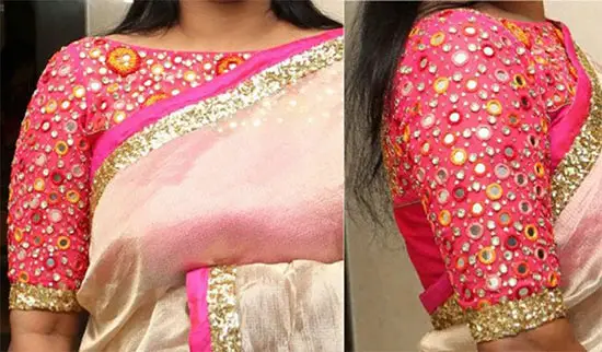 boat neck blouse designs 2017