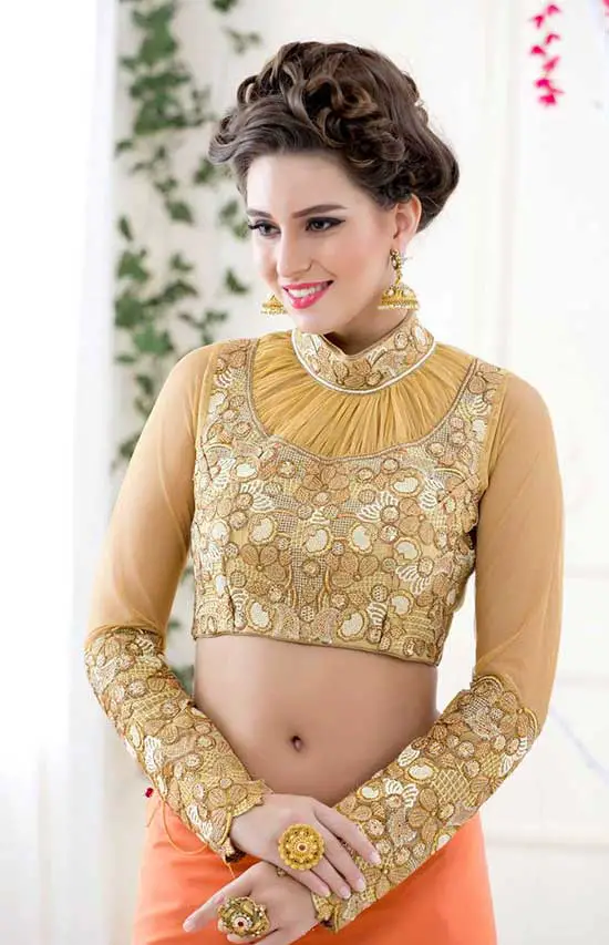 17 latest trend collar neck blouse designs 17 latest trend collar neck blouse designs