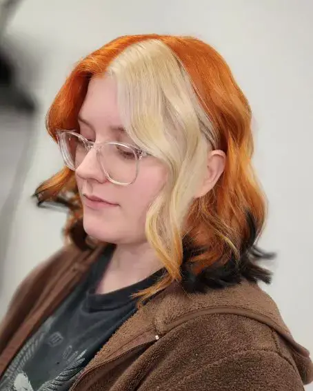 Calico Cat Colorblocking Hair