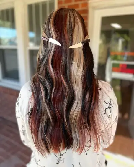 Fun Calico Hair Color Idea