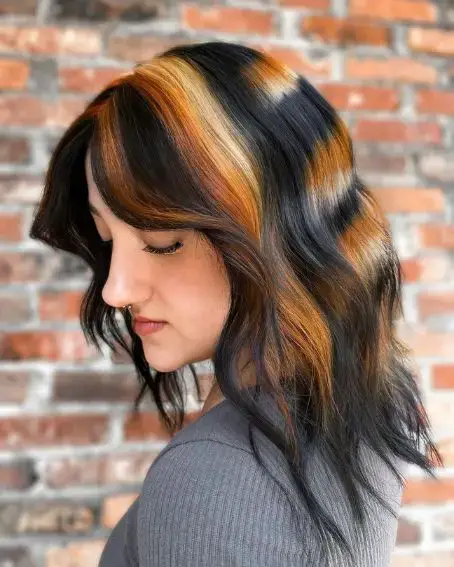 Spooky Calico Hair Color Idea