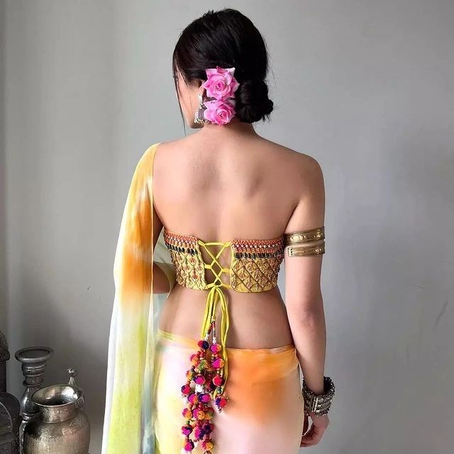 Backless Blouse Design For Wedding