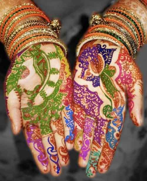 mehndi colour punjabi suit