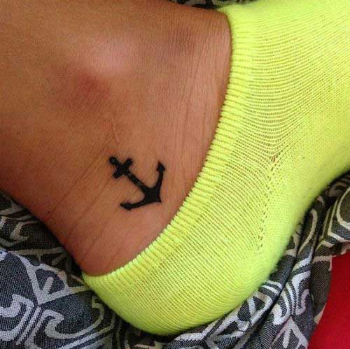 Anchor Ankle Tattoo