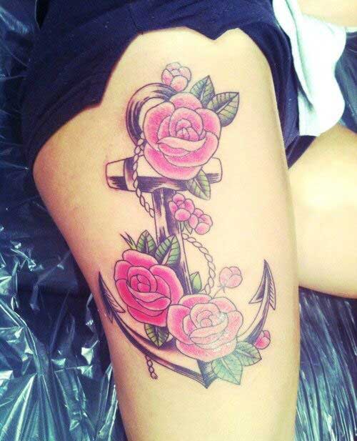 anchor-and-rose-tattoo
