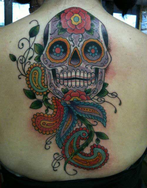 Big funky tattoo for back