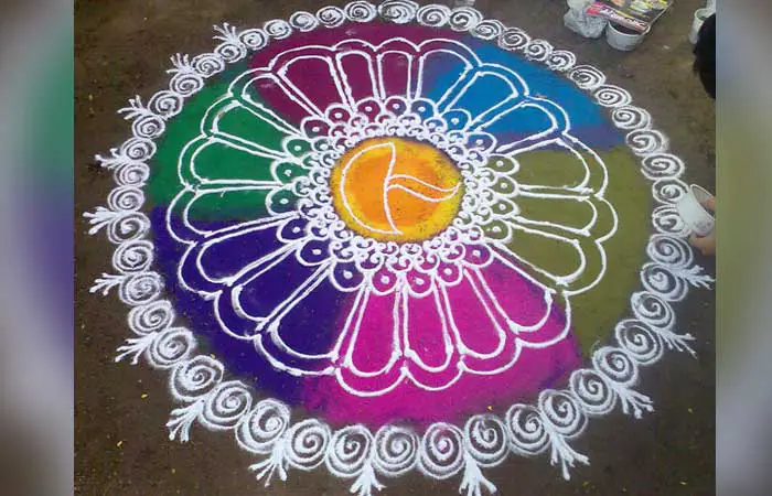 Diya Rangoli