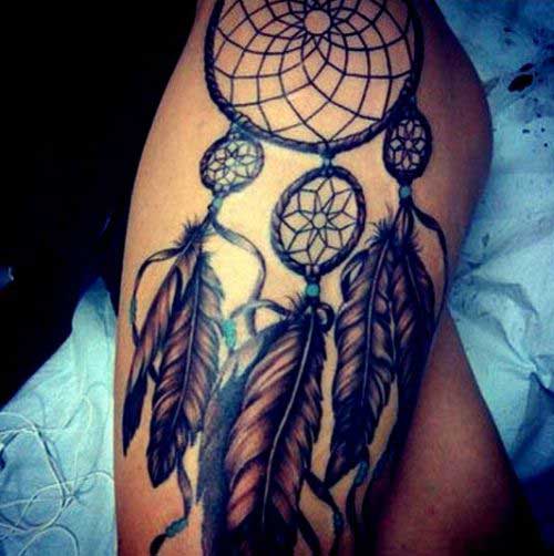 Dream catcher Web with Just Feathers