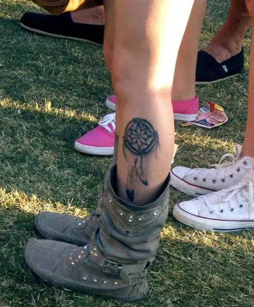 Dream catcher on the Foot or Ankle