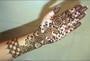 floral mehndi designs for hands