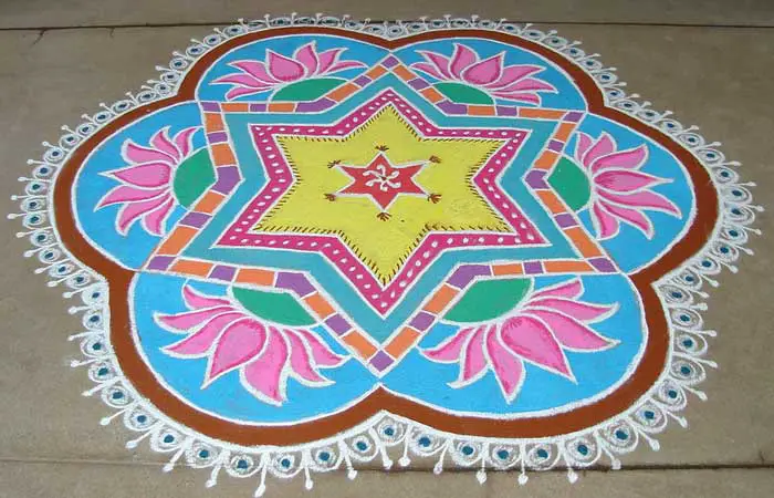 lotus-flower-rangoli