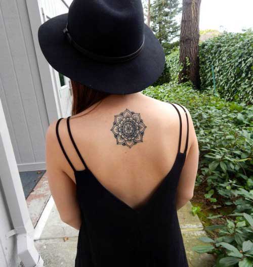 Small but gorgeous mandala on the back