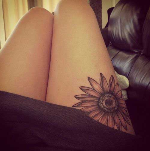 sun-flower-tattoo-on-thighs