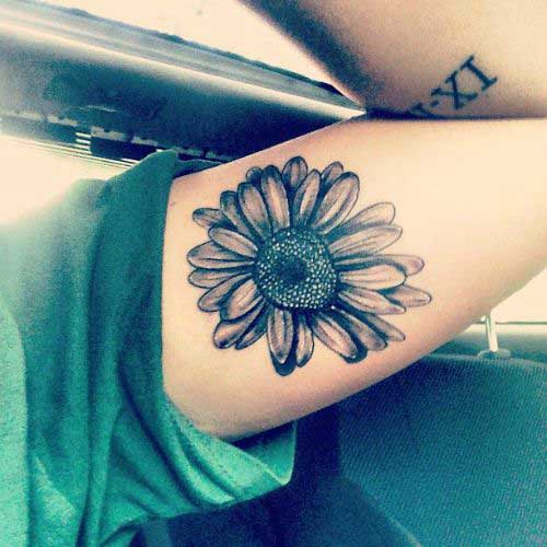 sunflower-tattoo-on-the-forearm