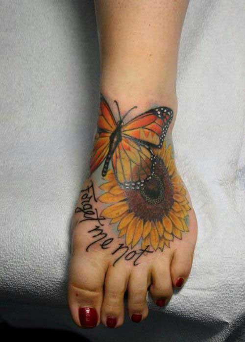 sunflower-with-butterflies