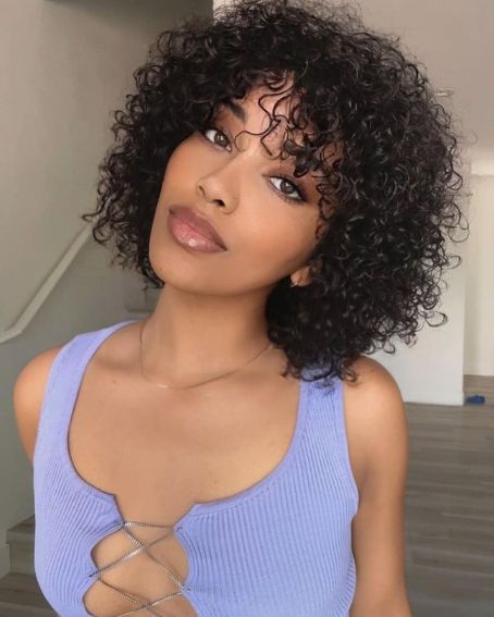 Short Curly Bob Hairstyle