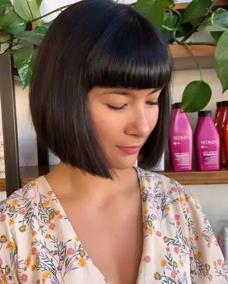 Splendid Bob Haircut With Bangs