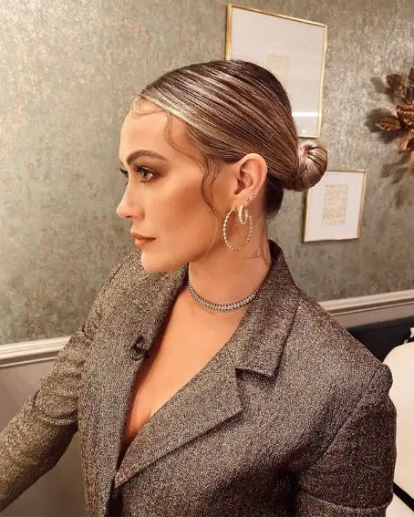 Hilary Duff in Bun Hairstyle