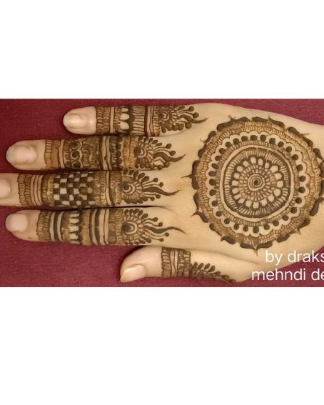Mandala Backhand Mehndi Design
