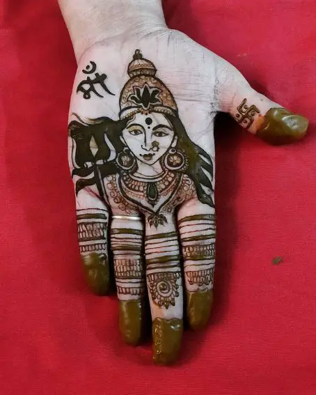 Jai Mathaji Mehndi Design