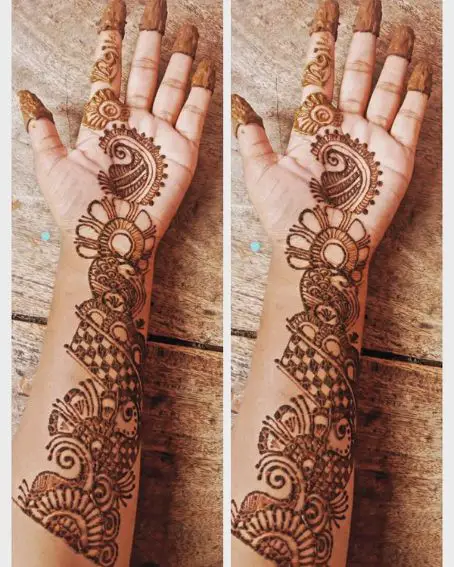 Simple Marwari Mehandi Design