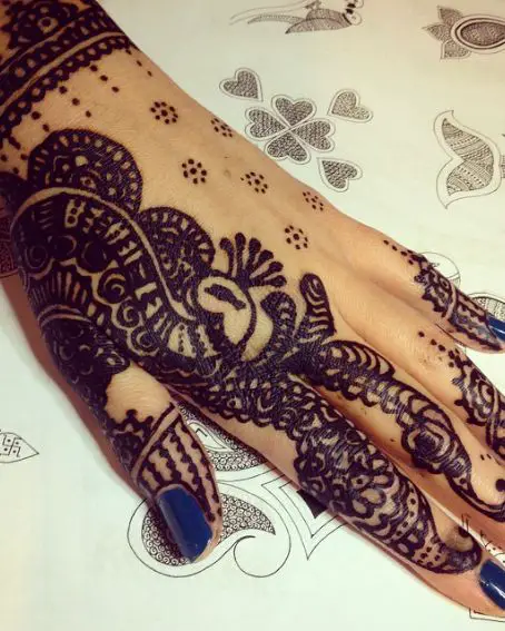 Peacock Mehandi Design