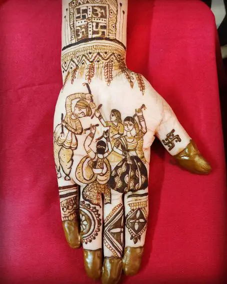 Dandiya Henna Design