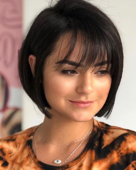 Short Bob Cut With Bangs