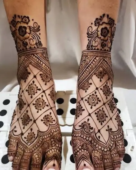 The Feet Mehandi Designs For Bridal