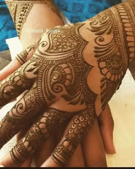 Front Hand Simple Mehndi Designs For Eid