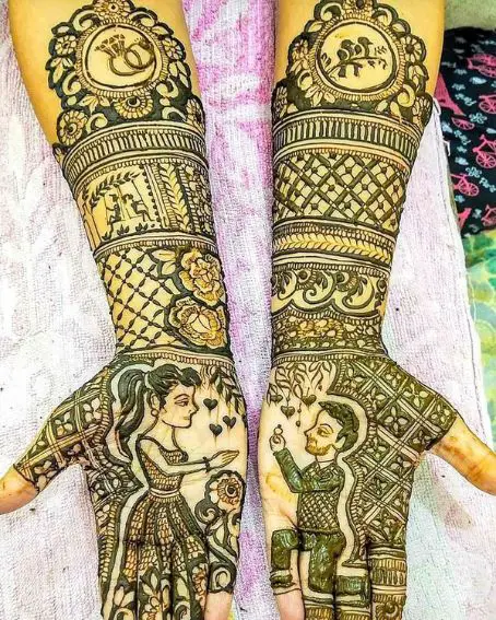 Valentine Mehndi Design