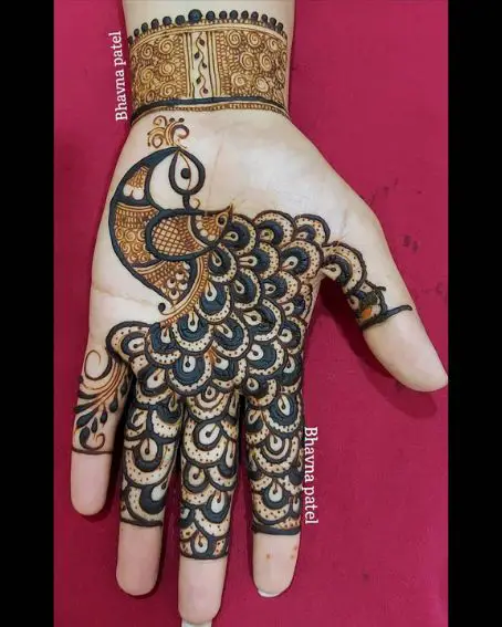 Peacock Mehndi Design