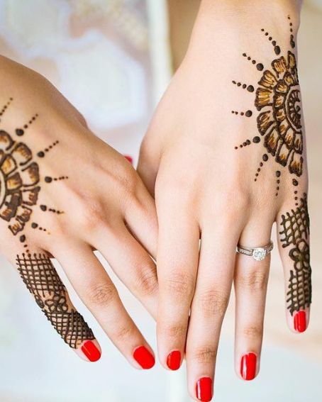 Simple Backhand Mehndi Design