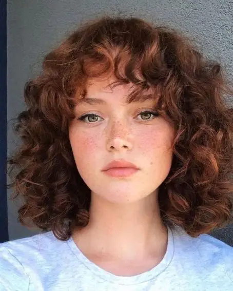 Curly Hair With Bangs