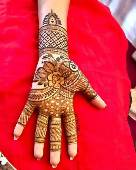 Indo-arabic Mehndi Design