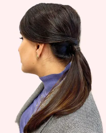 Ponytail Hairstyle For Straight Hair