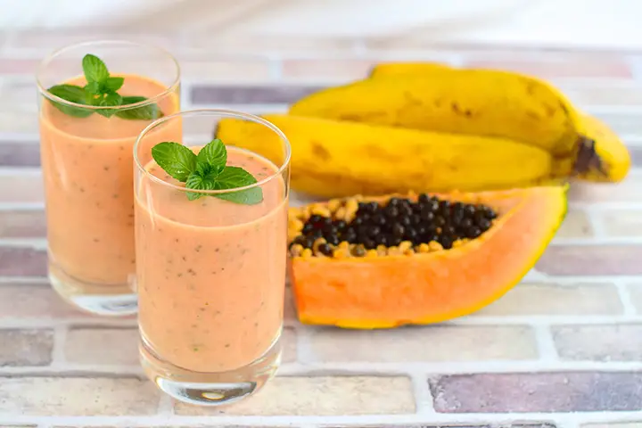 banana papaya smoothie recipe