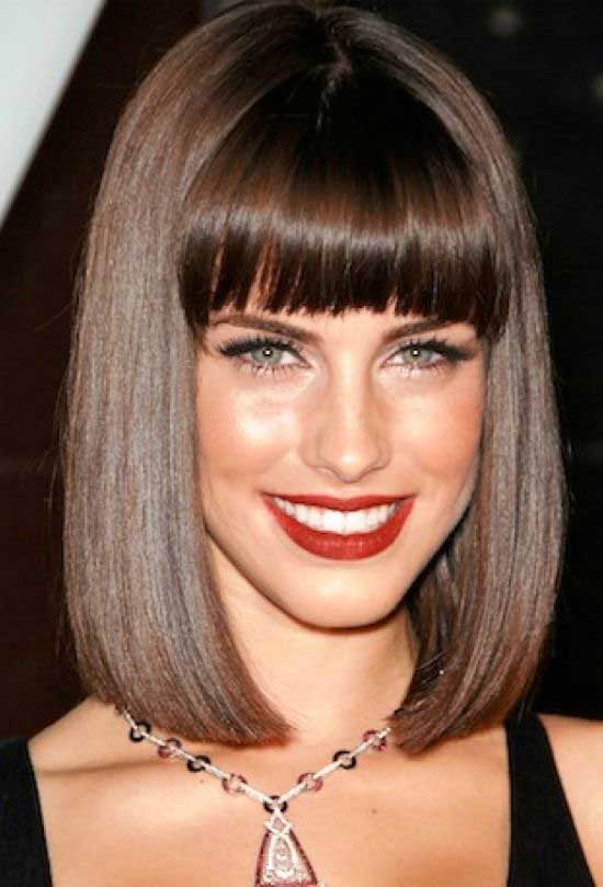 Celebrity Bob Hairstyles With Bangs