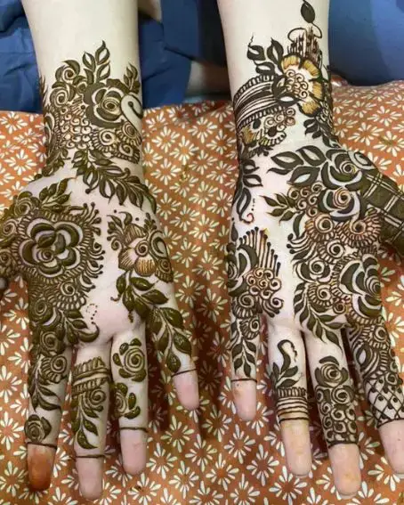Dubai Mehndi Design Back Hand