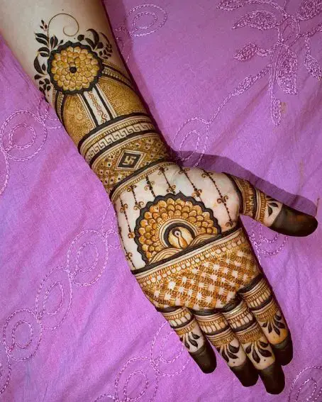 Dubai Mehndi Design Back Hand