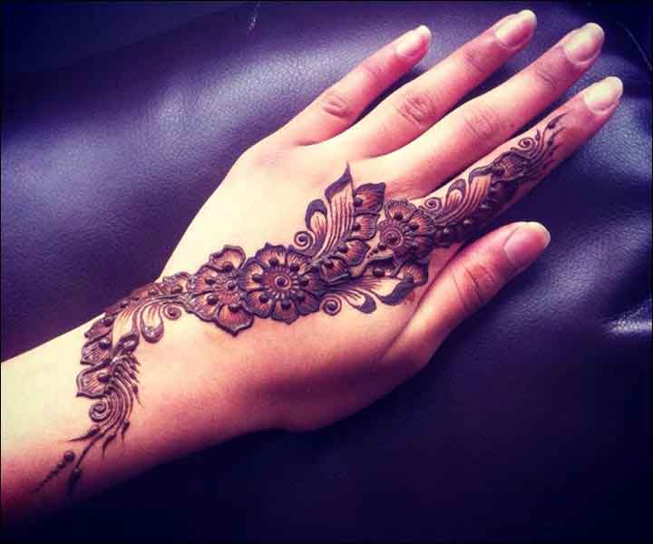 20 Latest and stylish one line Mehndi Designs for Hands