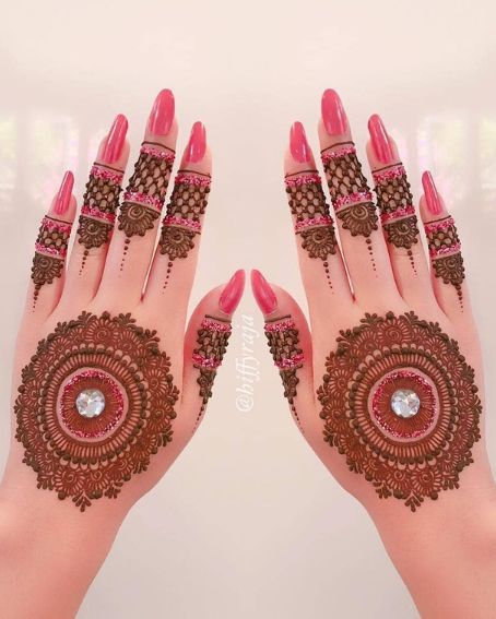 Glitter Mehndi Design