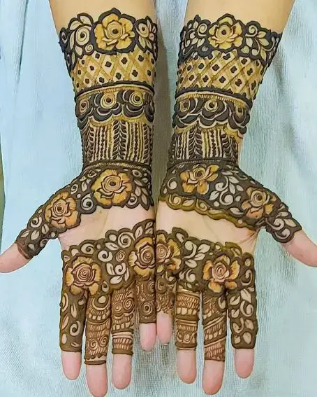 Dubai Mehndi Design Back Hand