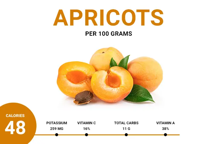 apricot calories