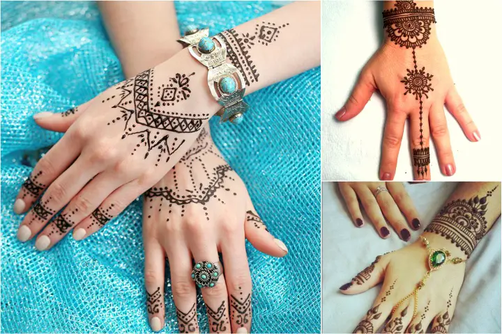 bracelet style mehndi designs