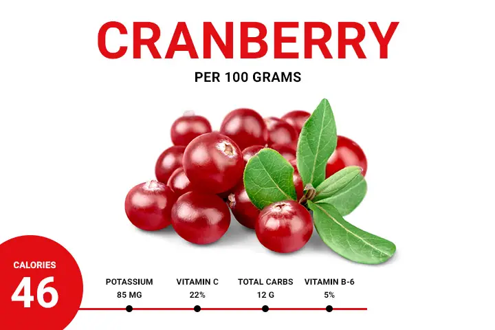 cranberries calories