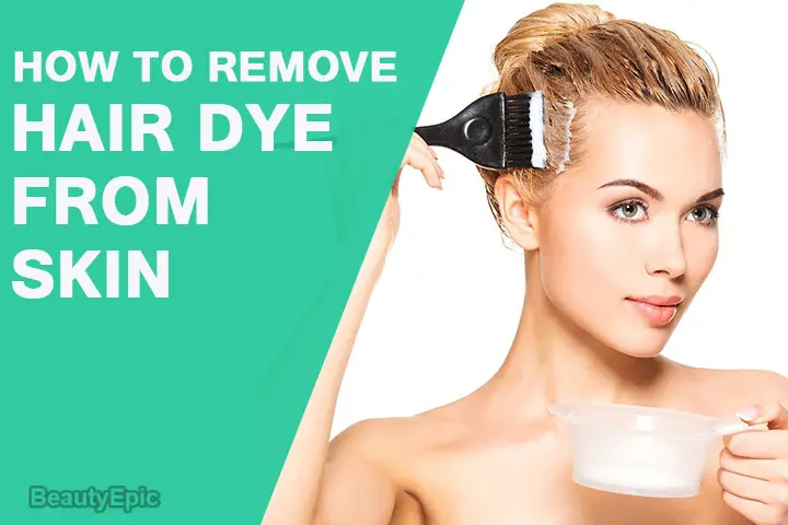 how to remove hair dye from skin